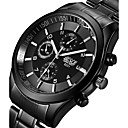 abordables Montres Homme-BOSCK Homme Montre Bracelet Montre Militaire Montre Habill&amp;eacute;e Montre Tendance Quartz Punk Noctilumineux Lumineux Acier Inoxydable Bande