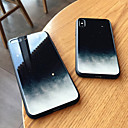 baratos Capinhas para iPhone-Capinha Para Apple iPhone XS / iPhone XR / iPhone XS Max Espelho Capa traseira c&amp;eacute;u R&amp;iacute;gida Vidro Temperado