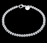 Inexpensive Sterling Silver Charms Miniinthebox Women 039 S Beaded Crossover Chain Bracelet Charm Sterling Silver