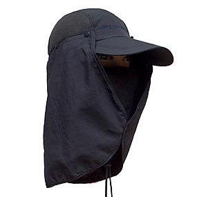 baratos Roupa Esportiva-TCAHCC Chapéu de Trilha Chapéu de pesca Larga Filtro Solar Resistente a UV Respirável Secagem Rápida Côr Sólida Primavera para Homens Mulheres Acampar e Caminhar Caça Pesca Vermelho