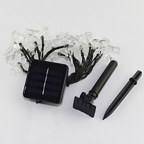 baratos Artigos de Festa-sor-20-25 lâmpada energia sino feriado corda pátio com jardim decoração cadeia de energia solar luz 20led 4.8m