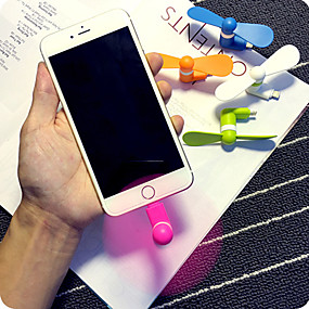 baratos Papelaria-Super prático super-poder de mini telefone móvel mini ventilador para iphone 5 / 5s / 6 / 6s / 6 plus / 6s plus
