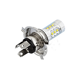 baratos Outras Luzes LED-H4 Carro Lâmpadas 80W SMD LED 1200lm LED Lâmpada de Farol