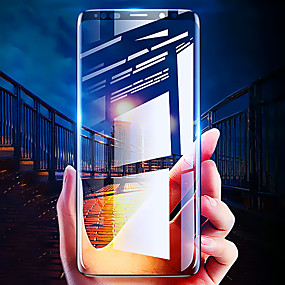 baratos Samsung-protetor de tela para samsung galaxy s8 / s8 plus / s9 / s9 mais 3d curvo vidro temperado completo 1 pc protetor de tela frontal de alta definição (hd) / 9h dureza / à prova de explosão