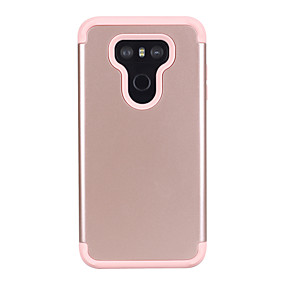 baratos LG-Capinha Para LG LG G6 Antichoque Capa traseira Sólido PC / silica Gel