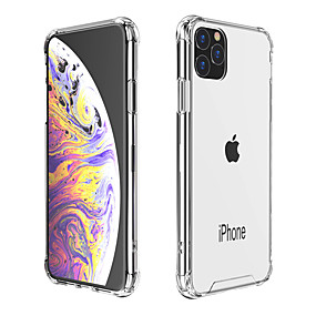 baratos Apple-Capinha Para Apple iPhone 11 / iPhone 11 Pro / iPhone 11 Pro Max Antichoque / Anti-poeira Capa traseira Transparente TPU