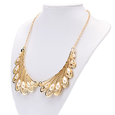 Golden Plated Hollow Pearl Detachable Collar Necklace 725266 2018 – $9.99