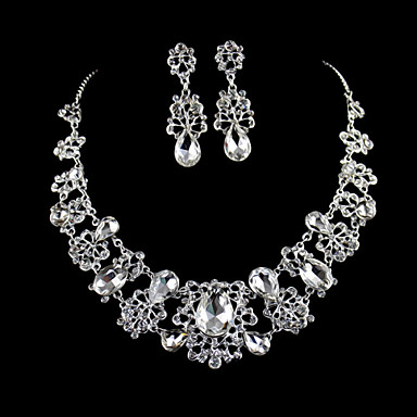 Fashion Silver Alloy (Necklace,Earrings) Jewelry Set 991668 2018 – $11.30