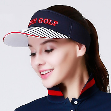 baratos Outros Esportes-Viseiras Azul Escuro Rosa claro Azul Real Secagem Rápida Respirabilidade Mulheres Riscas Algodão