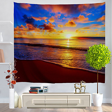 baratos Decoração de parede-Férias Decoração de Parede Poliéster Clássico Arte de Parede, Tapetes de parede Decoração